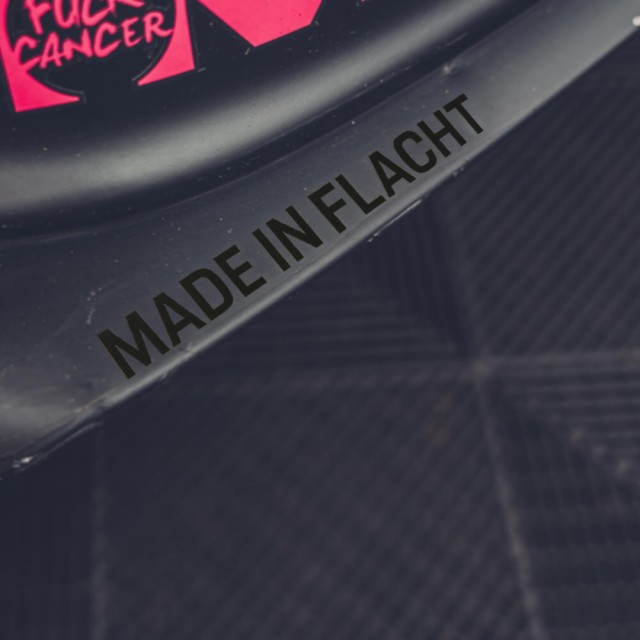 Sticker "Made in Flacht" schwarz matt