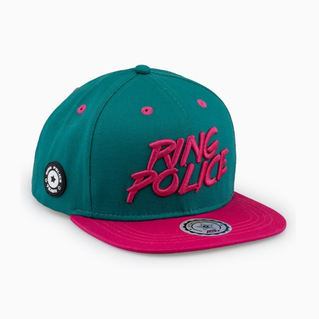 RING POLICE Snapback Graffiti HAWAI türkis pink